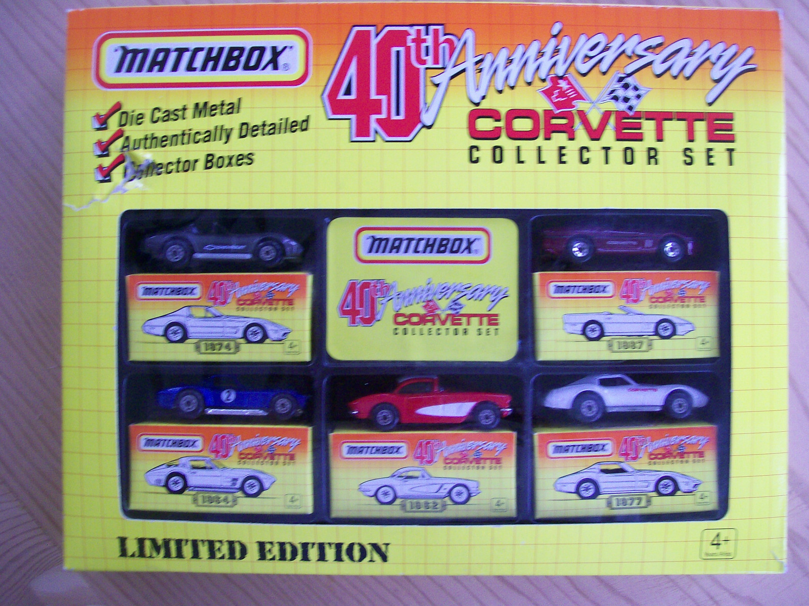 matchbox 40th anniversary corvette collector set