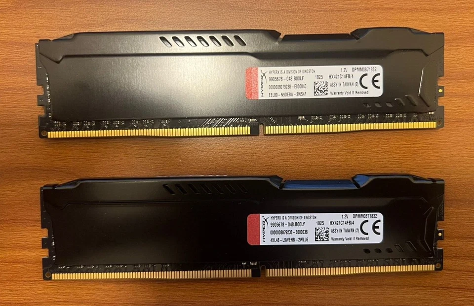 HyperX Fury - Ram Pair - 8GB - 2X4GB -DDR4 2133MHz Ram Memory - HX421C14FB/4 - Image 2 of 2