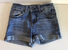 Cherokee Girl's Adjustable Waist Blue Denim Shorts Size S/P