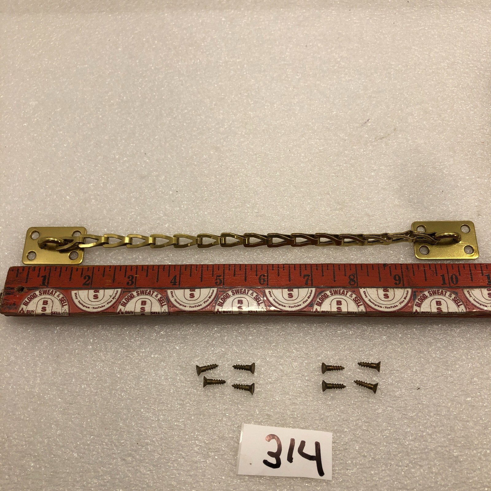 10" ADJUSTABLE steel Chain support transom window brass bracket door stay