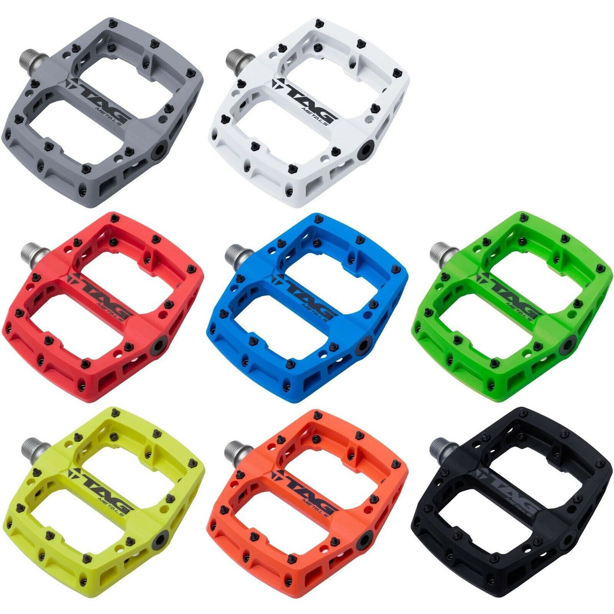 TAG Metals Pedals T3 Nylon Mountain Bike MTB BMX Enduro