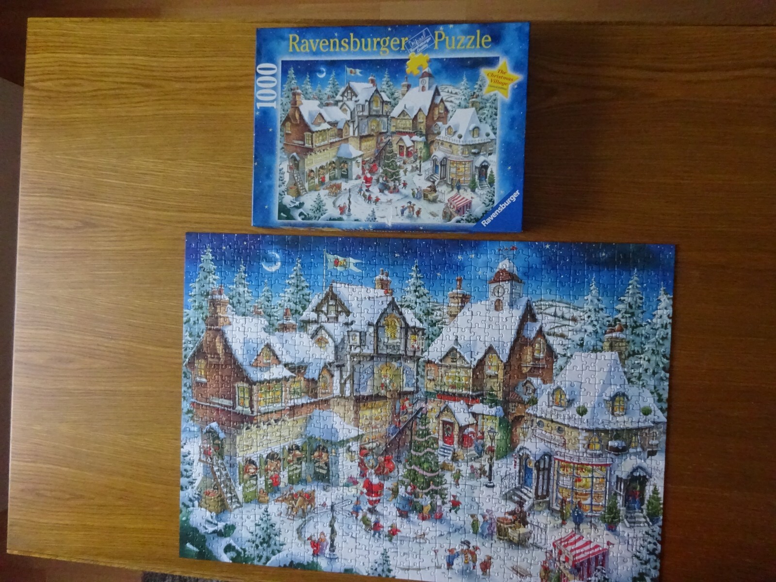 1000 Teile Puzzle Winterdorf - Weihnachts Puzzle Für Erwachsene