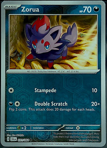 Zorua 31/64 Reverse Holo Shrouded Fable - Pokemon TCG - Mint