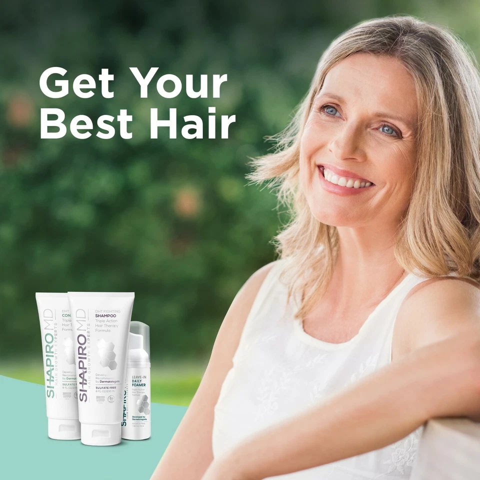 Kit de pérdida de cabello patentado Shapiro MD para cabello más grueso, lleno y saludable Foto 2 de 4