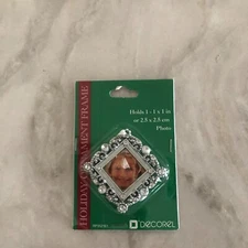 Decorel Holiday Ornament Photo Frame - BRAND NEW READ DESCRIPTION BELOW