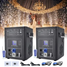 2PCS 750W Large Cold Spark Machine LCD Stage Effect DMX/Firework Party Wedding