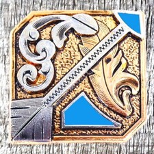 Albuquerque Arrow Turquoise 1-1/2 Inch Concho CON301-E-C-AQTQ