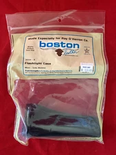 Boston Leather 5558-2 Black Flashlight Case (16H)