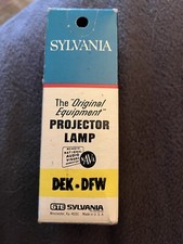 DEK DFW Sylvania Projector Lamp Bulb. Blue Top 120V 500 Watts. New Old Stock