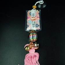 JAPANESE OMAMORI Charm Good luck Talisman traffic safety from Japan Shrine Pink