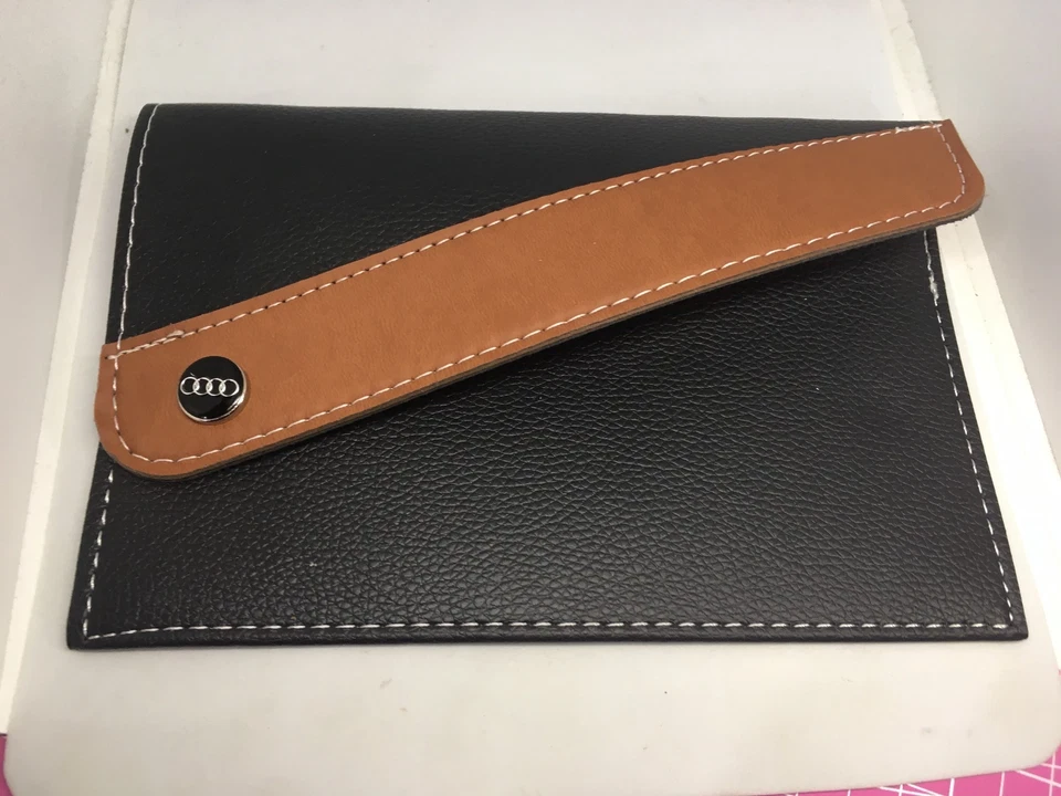 PORTA DOCUMENTI Auto Per AUDI Compatibile Portadocumenti Libretto Finta Pelle - Immagine 3 di 4