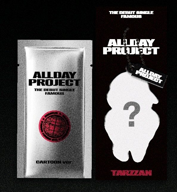 ALLDAY PROJECT Debut Single Album FAMOUS CARTOON Ver QR P.Card +