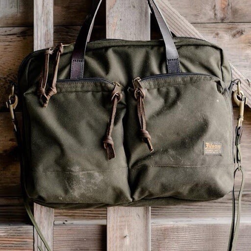 FILSON Dryden Briefcase Otter Green Laptop Bag Messenger