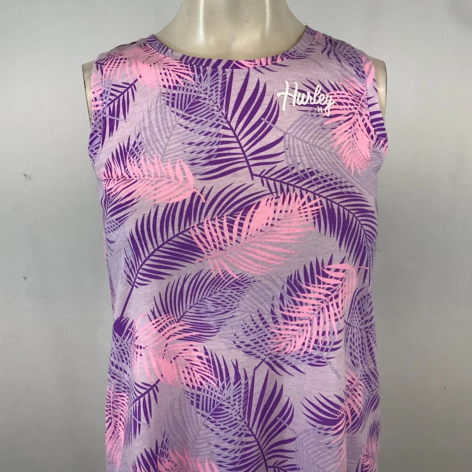 HURLEY - NIÑAS 14/16 - VESTIDO MORADO SIN MANGAS CUELLO REDONDO MEZCLA ALGODÓN Foto 2 de 4