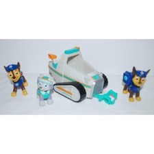Paw Patrol Everest Rescue Snowmobile Figure  Vehicle Chase Dogs Lot
