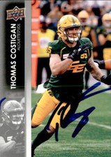 Thomas Costigan Signed 2022 Upper Deck CFL Football card Edmonton Elks