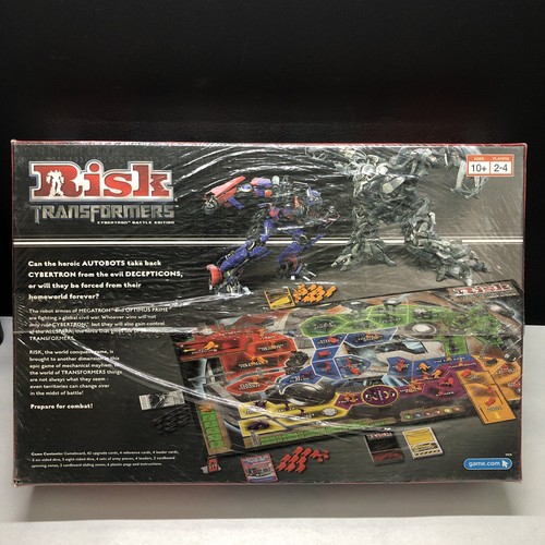 Risk Transformers Board Game Cybertron Battle Edition NEW. SEALED - Picture 2 of 4