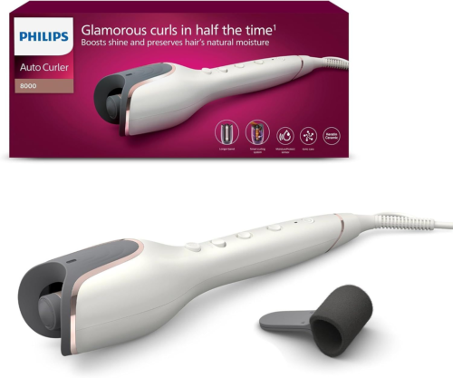 Philips Auto Curler Serie 8000, arricciacapelli con tecnologia...
