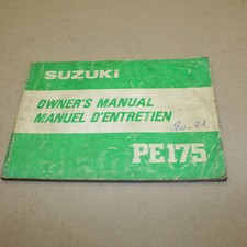MANUEL TECHNIQUE D'ENTRETIEN ET D'UTILISATION SUZUKI PE 175 1981 PE175 ATELIER