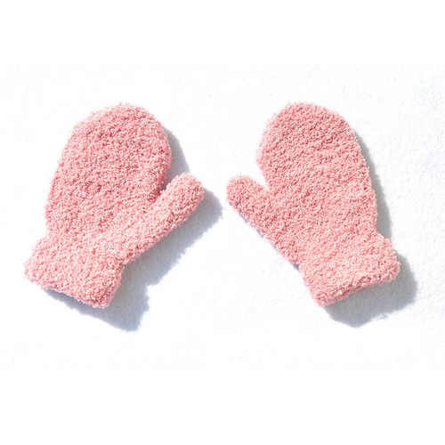 Baby Mittens Girls Boy Winter Warm Kids Magic PLush Knit Toddler Children Gloves - Picture 20 of 26