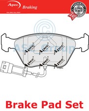 Apec Front Brake Pads Set OE Quality Replacement with Wear Indicator PAD846