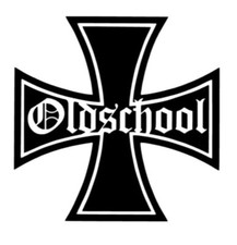 Pegatina Cruz de Hierro Oldschool 1x, 11x11cm, Oldschool, Sticker Auto Tuning