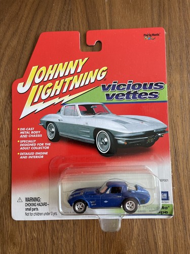 Johnny Lightning Vicious Vettes 1963 Chevy Corvette Grand Sport blau