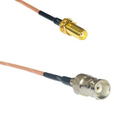 RG316 SMA Female Long to BNC FEMALE RF Cable Rapid-SHIP LOT