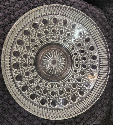 Large cut glass bowl measures almost 10 1/2'' Diameter ''''LOOK''''