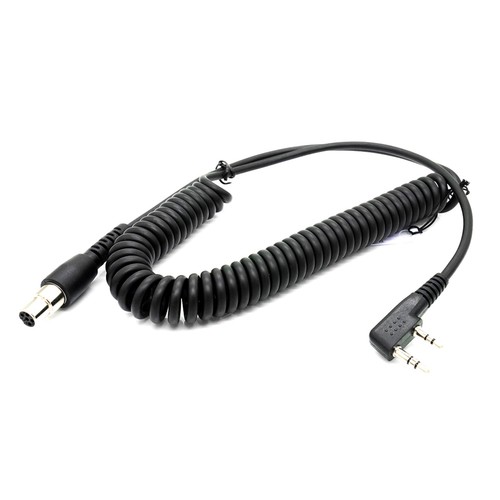 80cm 2Pin to 5Pin K Cable for Kenwood/HYT/Baofeng/Relm Two Way Radio Headphone