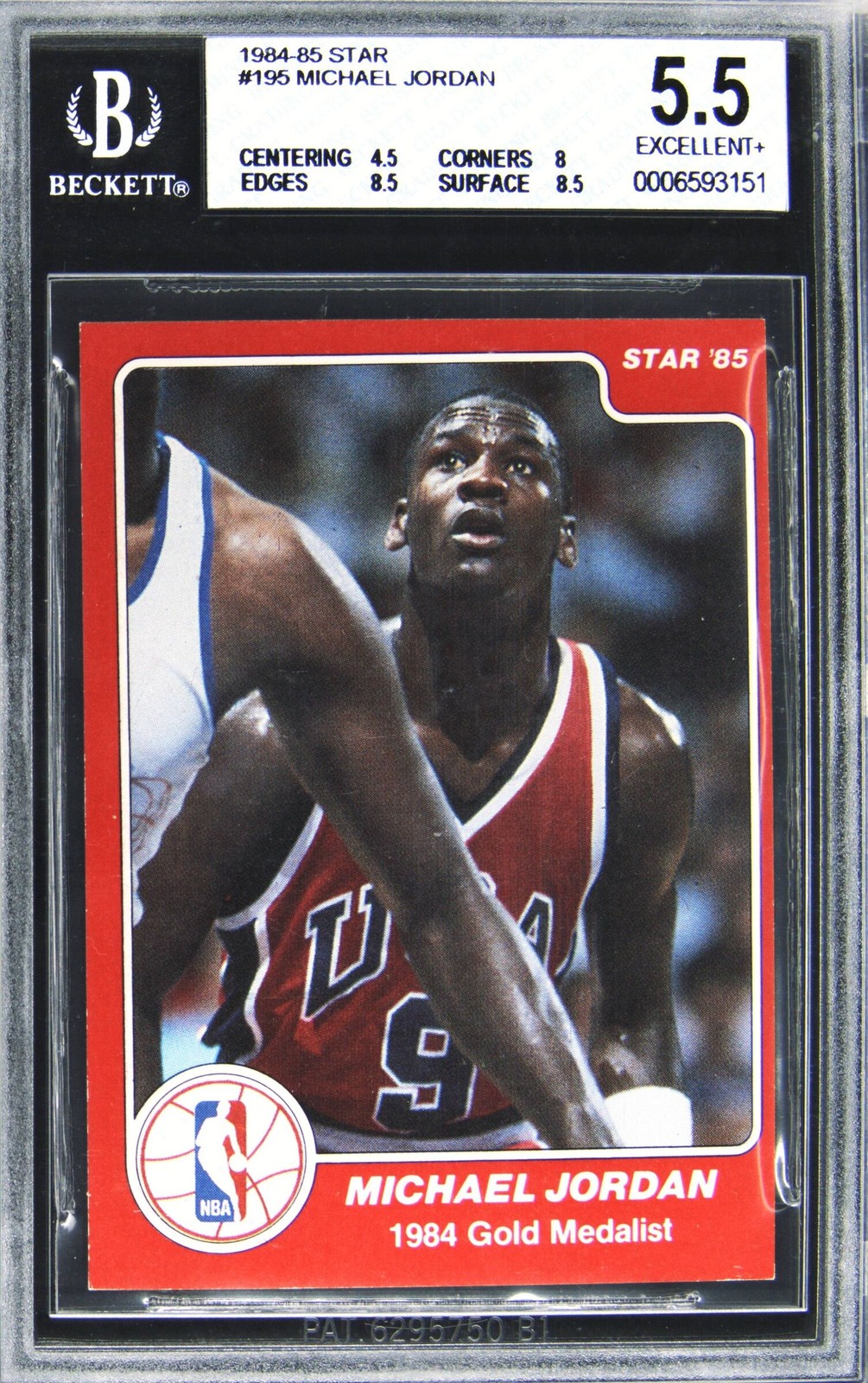 1984 STAR MICHAEL JORDAN BGS 5.5