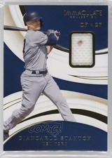 2020 Panini Immaculate /99 Giancarlo Stanton #21 hg6