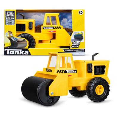 Basic Fun Tonka Steel Road Roller Made Of Real And Durable Steel Yellow