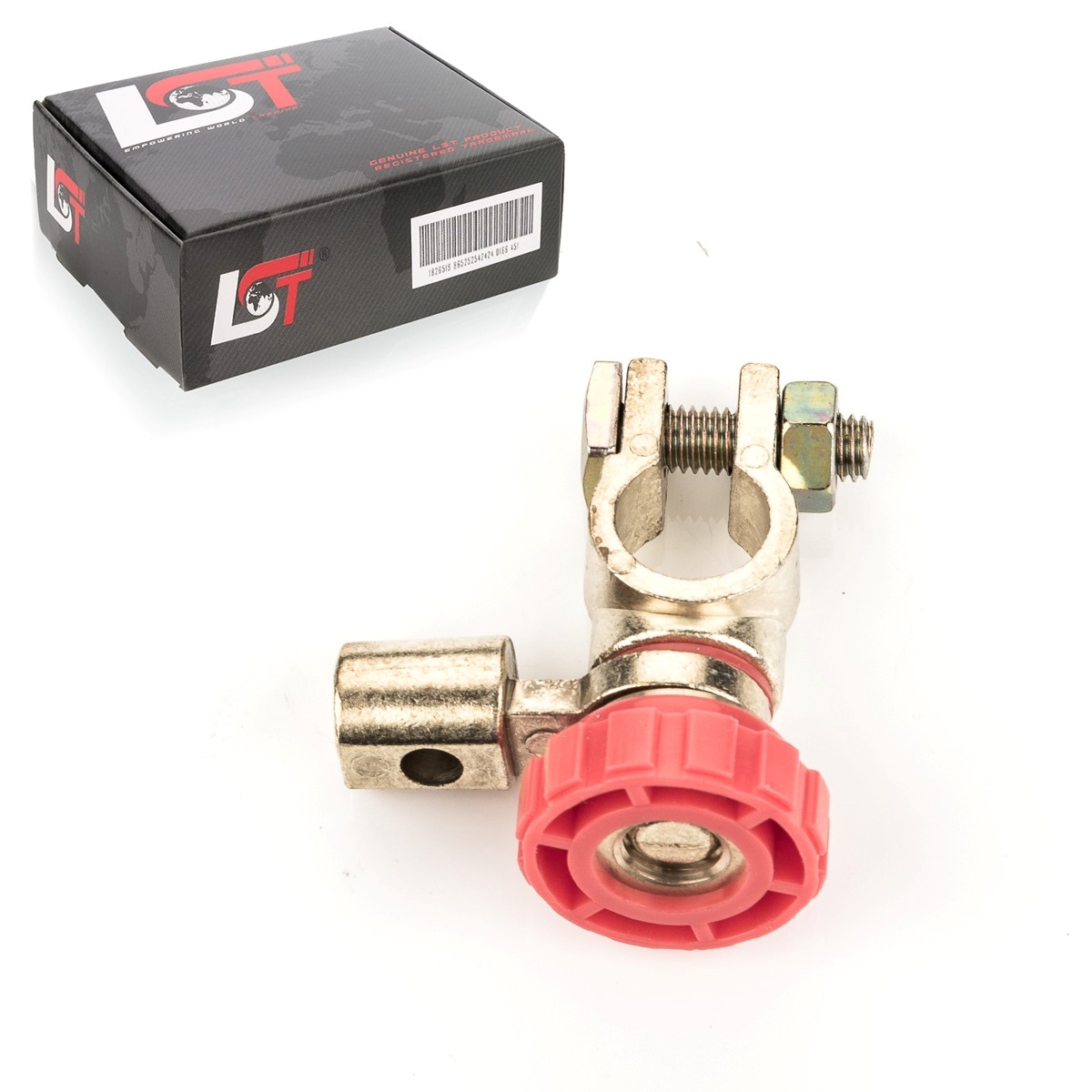 Battery Isolator Disconnect Terminal With Round Button Red For Fiat