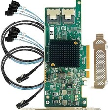SAS HBA Card 8 Port IT Mode with 2x SFF 8087 Cables