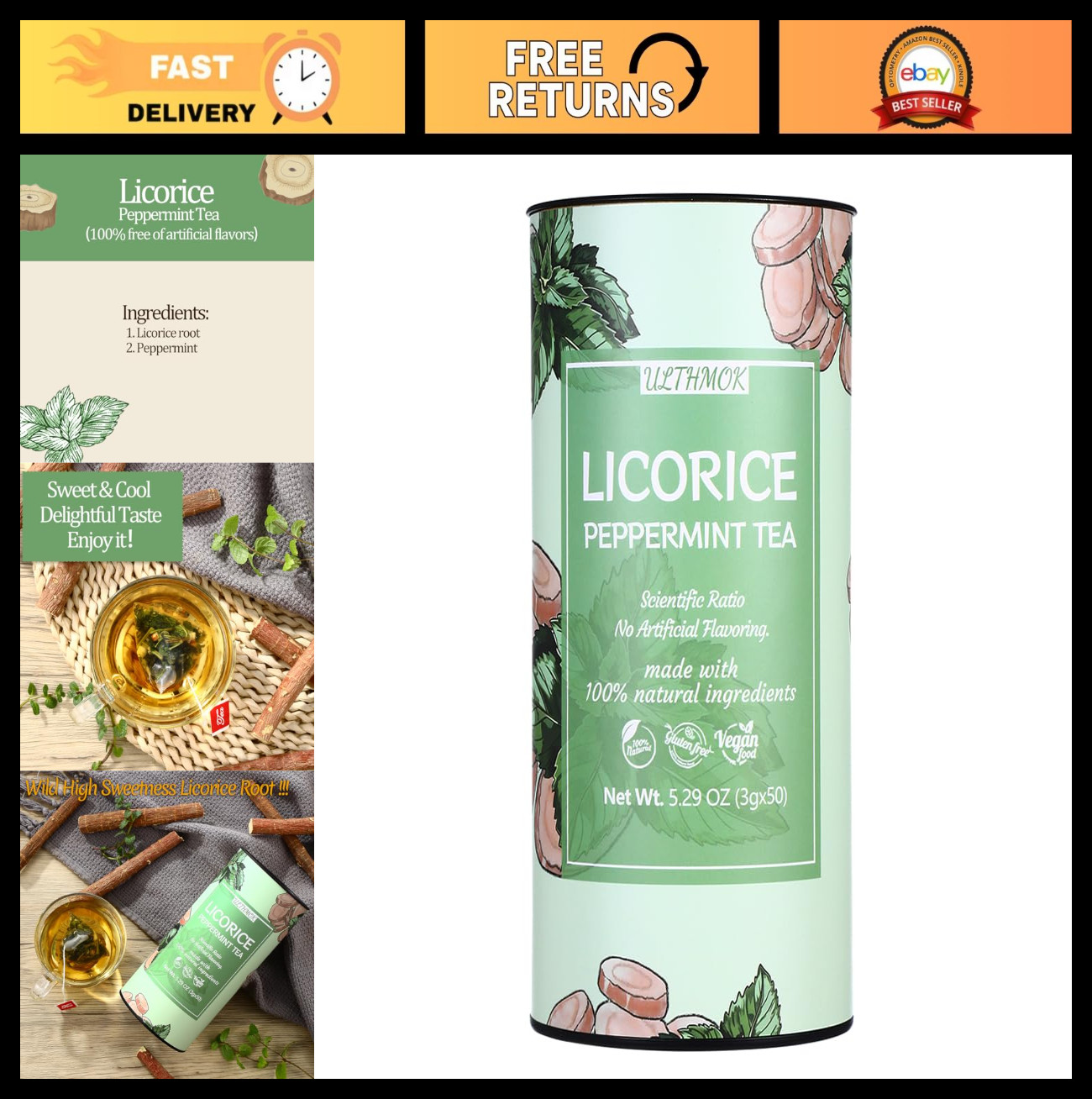 Bags - 50 Count, Caffeine Free, No Additives