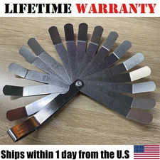 ABN Universal SAE & Metric Offset Valve Feeler Thickness Gauge 16pc Blade Tool