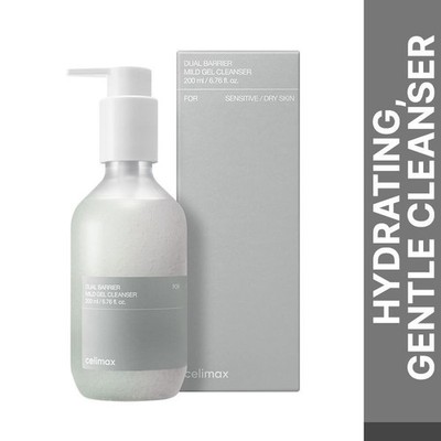 celimax Dual Barrier Mild Gel Cleanser 200mL Hydrates, and Gently Cleanses Skin