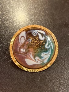 Broche Ancienne Vintage Limoges - Métal, Occasion - Pièce Rare Française