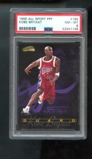 1996-97 All Sport PPF #185 Kobe Bryant ROOKIE RC PSA 8 Graded Basketball Card. rookie card picture