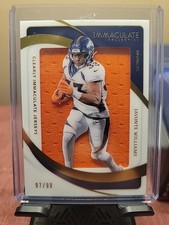 JAVONTE WILLIAMS 2024 IMMACULATE CLEARLY IMMACULATE JERSEYS PATCH /99 Q5454