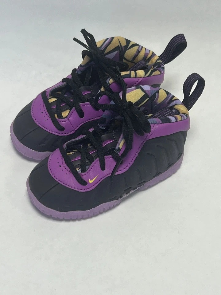 Nike Little Posite One DW6213-500 Púrpura Rosa Zapatilla Niño Pequeño Talla 5C Foto 3 de 4