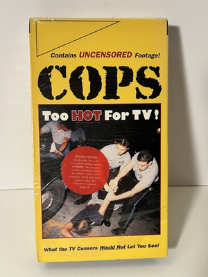 #ad #ad Cops Too HOT For TV VHS 1995 Contains Uncensored Footage $15.95