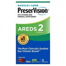 Bausch + Lomb PreserVision AREDS 2 120Soft Gels New Sealed