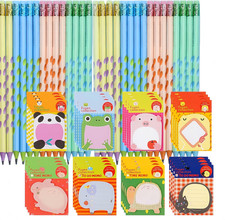 60 Pezzi Gadget Festa Compleanno Bambini 30 Matite E 30 Pezzi Blocchetti Memo Ad