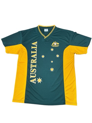 Oz Designs Australia Soccer Jersey Mens Size XL Short Sleeve T-Shirt Football