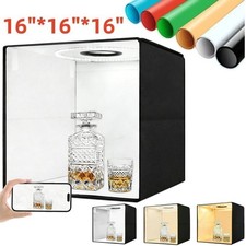 16in LED Photo Studio Light Box Portable Folding Photography Shooting Tent Kit  