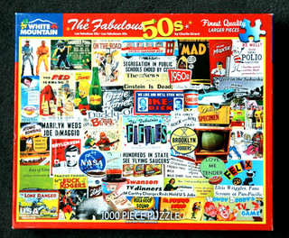 White Mountain" The Fabulous 50’s" Jigsaw Puzzle 1000 larger pieces. Done Once