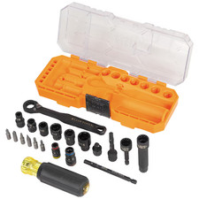 Klein Tools Knect Impact Pass Through And Flip Socket Starter Set 21-piece