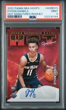2022-23 Panini NBA Hoops Dyson Daniels #HSR-DYS Hot Signatures Rookies PSA 9